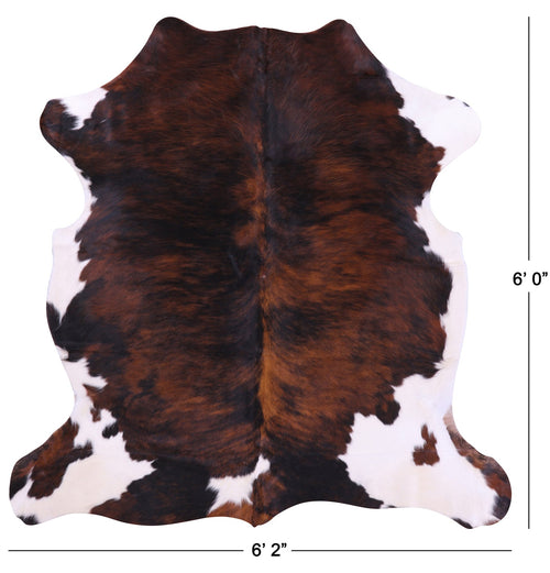Brindle Natural Cowhide Rug - Medium 6'0