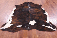 Thumbnail for Brindle Brown Natural Cowhide Rug - Medium 6'6