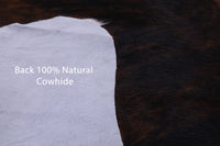 Thumbnail for Brindle Brown Natural Cowhide Rug - Medium 6'6