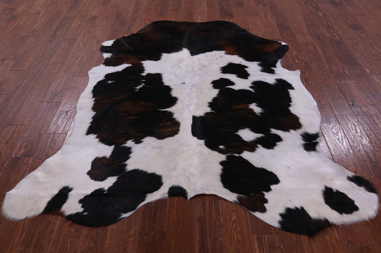 Tricolor Natural Cowhide Rug - Medium 6'10"H x 6'0"W