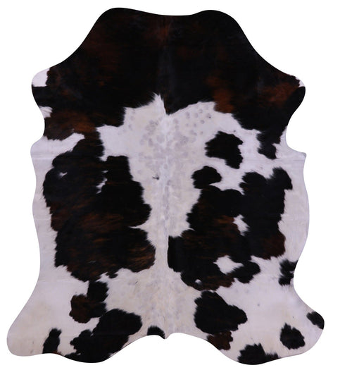 Tricolor Natural Cowhide Rug - Large 6'10