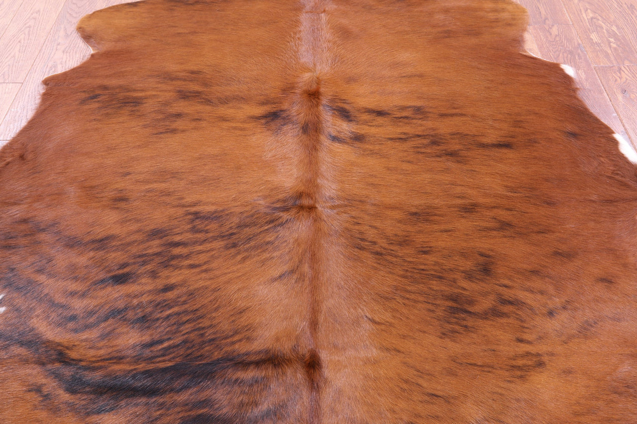 Brown Natural Cowhide Rug - Large 6'4"H x 5'7"W