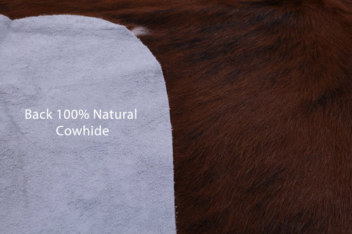 Brown Natural Cowhide Rug - Large 6'4