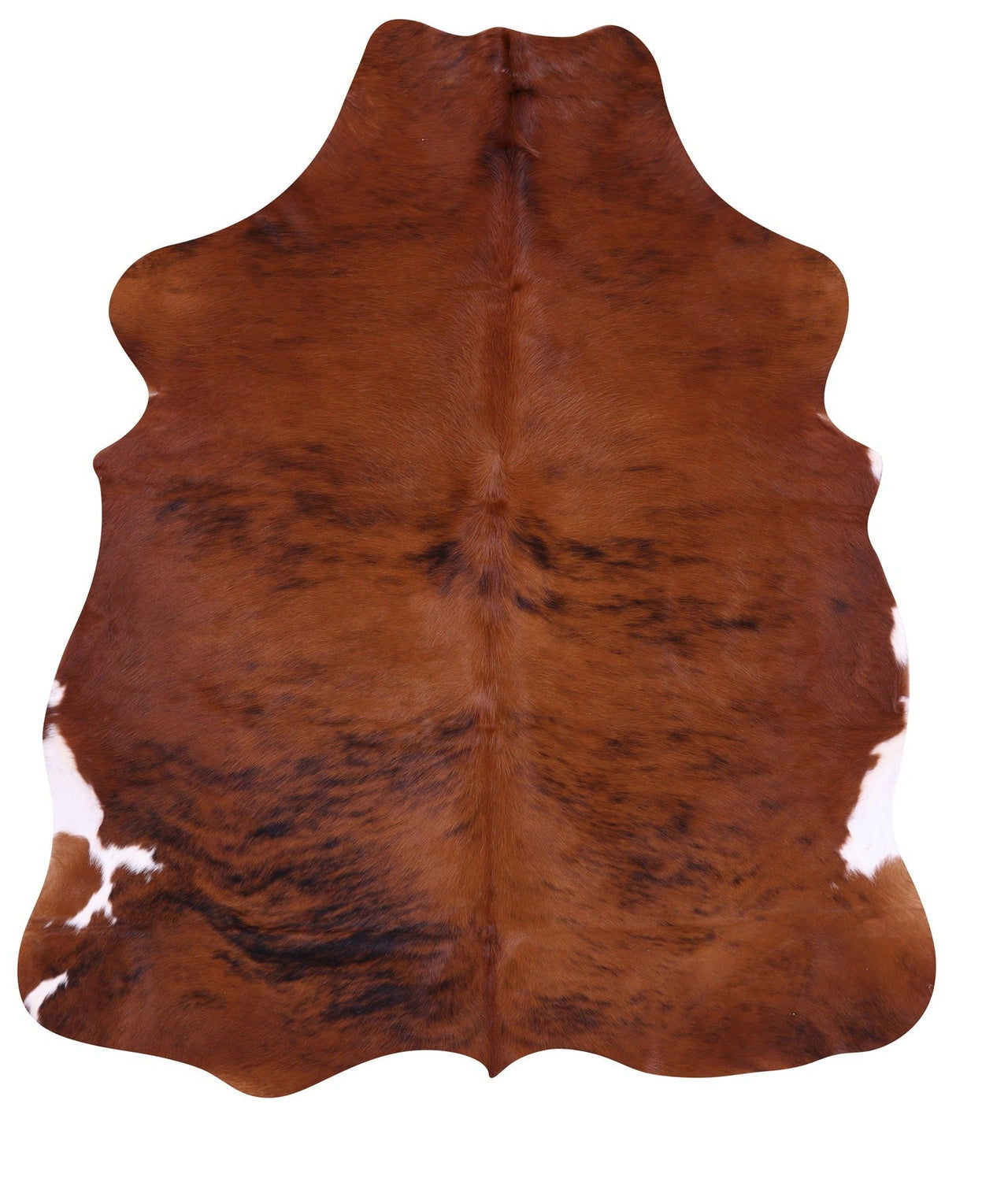 Brown Natural Cowhide Rug - Large 6'4"H x 5'7"W