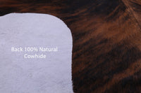 Thumbnail for Brindle Natural Cowhide Rug - Medium 6'5