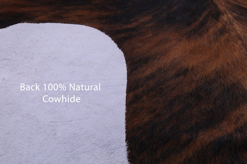 Brindle Natural Cowhide Rug - Large 6'5
