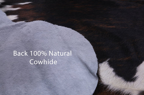 Brindle Natural Cowhide Rug - Large 6'9