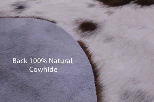 Salt & Pepper Natural Brown Cowhide Rug - X-Large 7'0