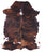 Brindle Natural Cowhide Rug - Medium 6'4"H x 5'2"W