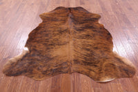 Thumbnail for Brindle Natural Cowhide Rug - Medium 6'6