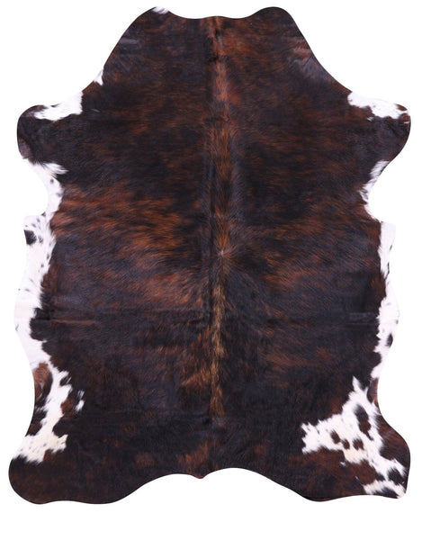 Brindle Natural Cowhide Rug - Medium 6'4"H x 5'0"W