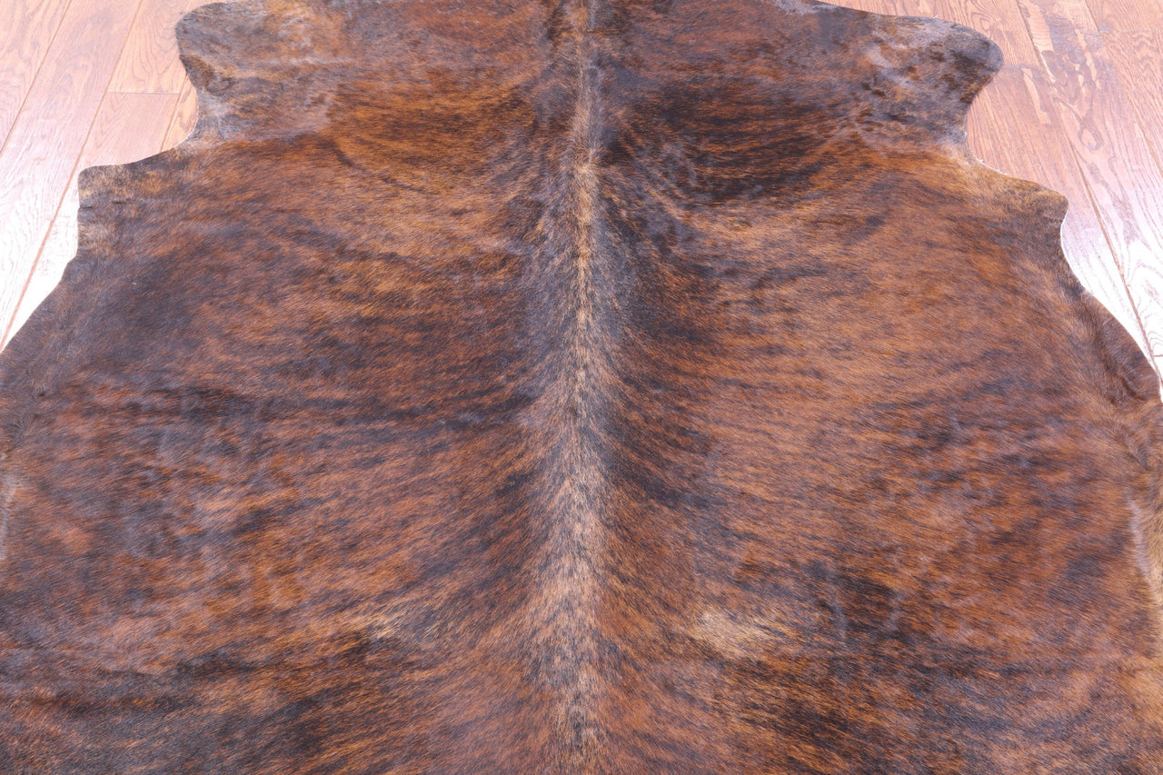 Brindle Natural Cowhide Rug - Medium 6'11"H x 5'10"W