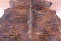 Thumbnail for Brindle Natural Cowhide Rug - Medium 6'11