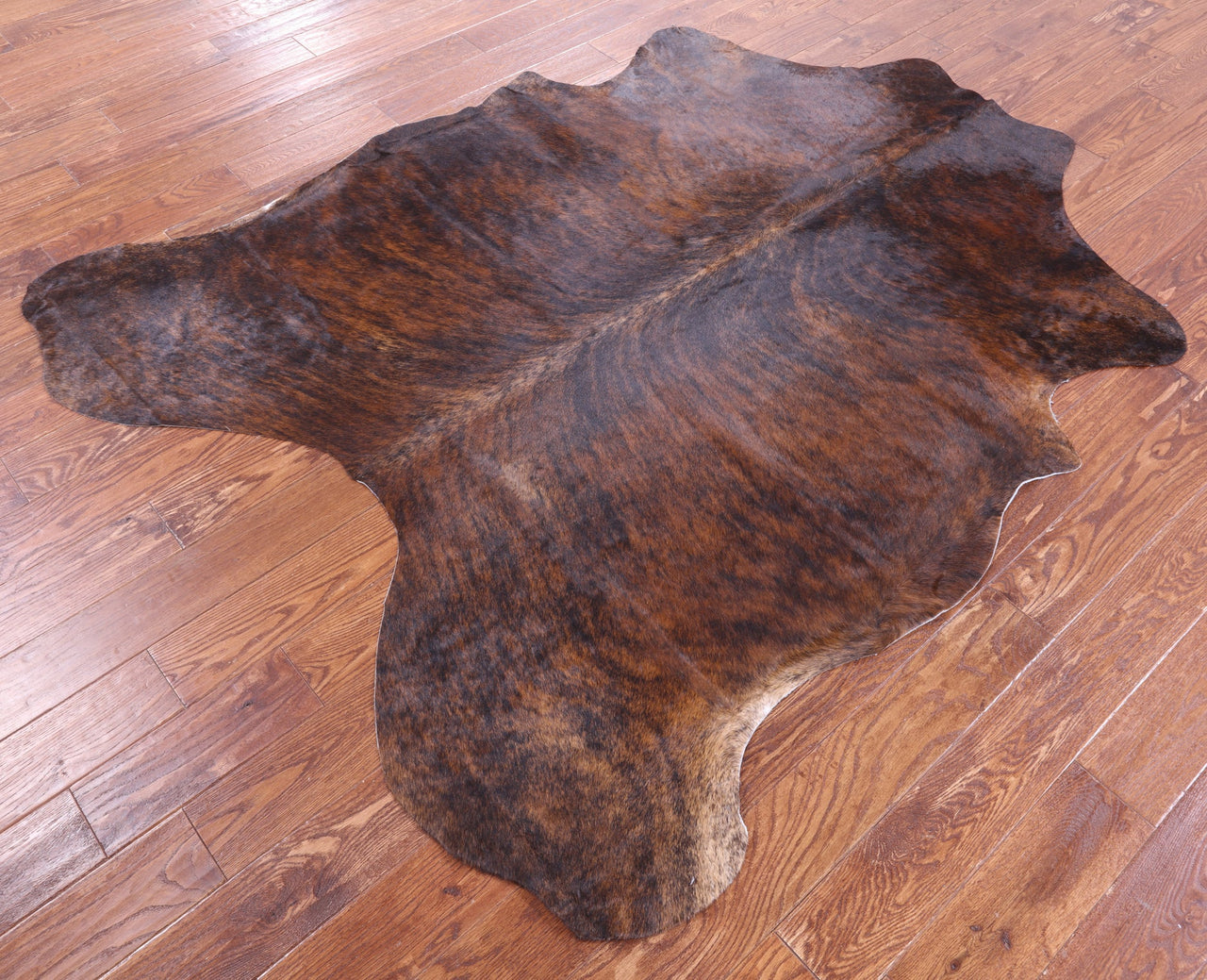 Brindle Natural Cowhide Rug - Medium 6'11"H x 5'10"W