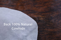 Thumbnail for Brindle Natural Cowhide Rug - Medium 6'11