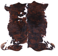 Thumbnail for Brindle Natural Cowhide Rug - Medium 6'4