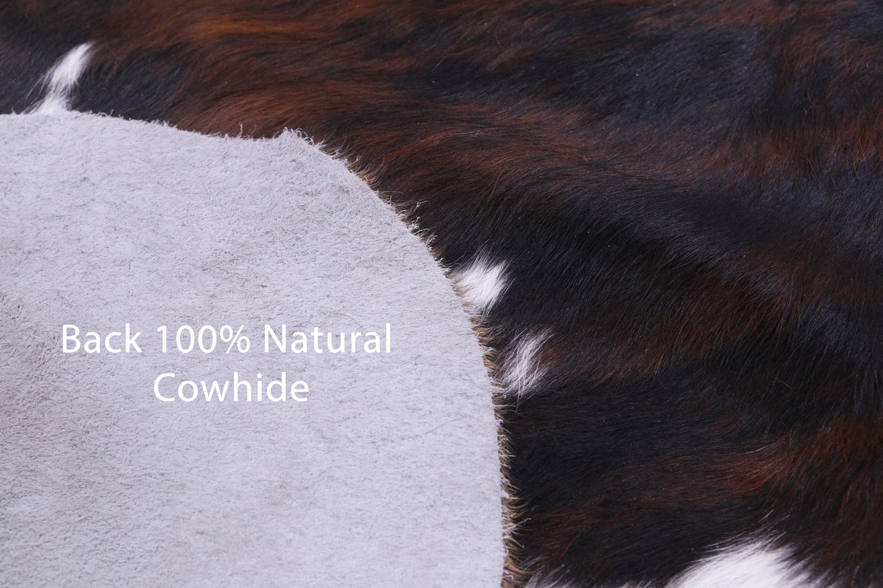 Brindle Natural Cowhide Rug - Medium 6'4"H x 6'11"W