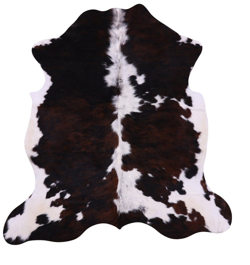 Tricolor Natural Cowhide Rug - Large 6'4