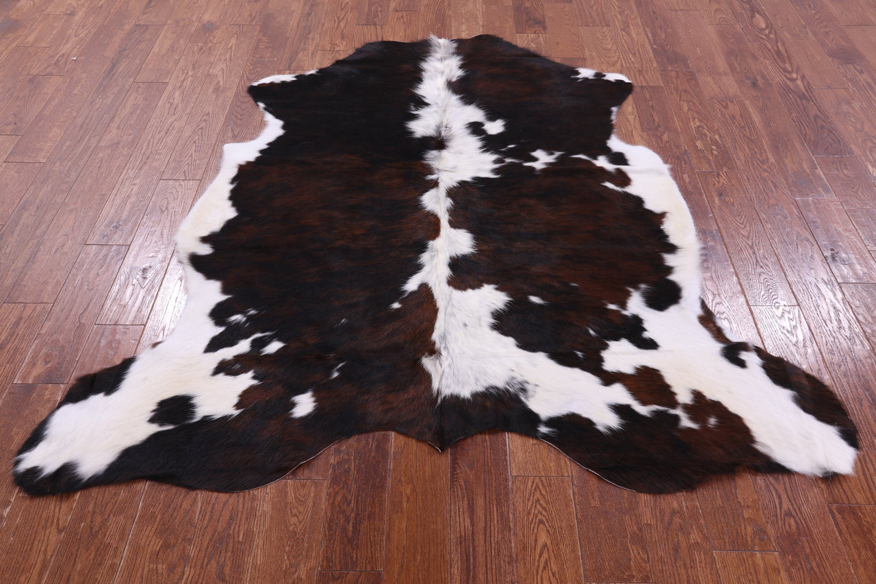 Tricolor Natural Cowhide Rug - Large 6'4"H x 6'0"W