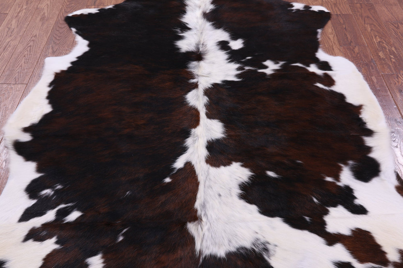 Tricolor Natural Cowhide Rug - Large 6'4"H x 6'0"W