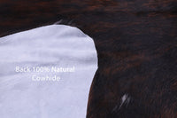 Thumbnail for Tricolor Natural Cowhide Rug - Large 6'4