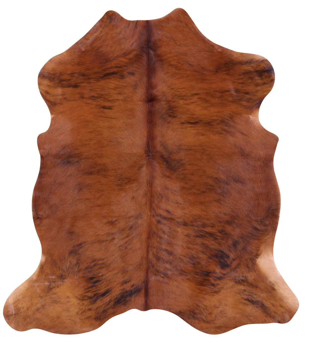 Brindle Natural Cowhide Rug - Medium 6'4"H x 5'9"W