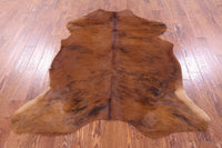 Thumbnail for Brindle Natural Cowhide Rug - Medium 6'4