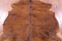 Thumbnail for Brindle Natural Cowhide Rug - Medium 6'4