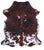 Brindle Natural Cowhide Rug - Medium 6'5"H x 5'8"W