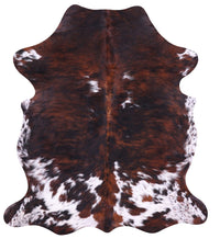 Thumbnail for Brindle Natural Cowhide Rug - Medium 6'5