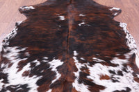 Thumbnail for Brindle Natural Cowhide Rug - Medium 6'5
