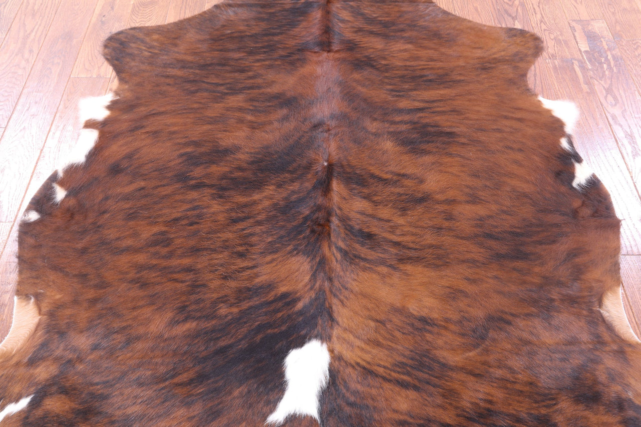 Brindle Natural Cowhide Rug - Large 6'4"H x 5'10"W