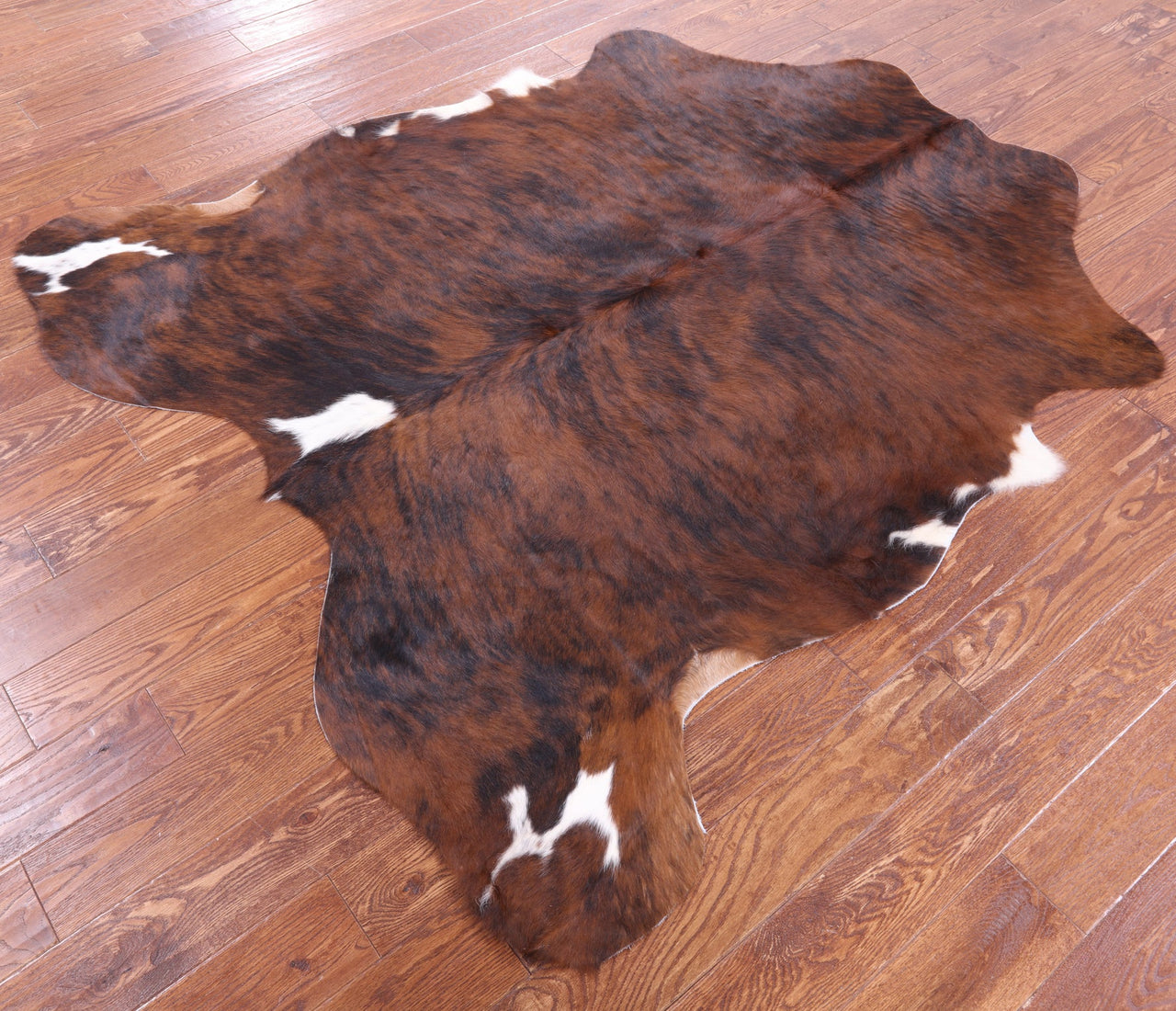 Brindle Natural Cowhide Rug - Large 6'4"H x 5'10"W