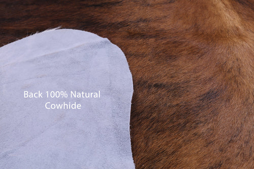 Brindle Natural Cowhide Rug - Large 6'7