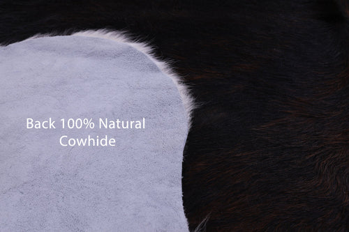 Black & White Natural Cowhide Rug - Large 6'6