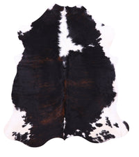 Thumbnail for Black & White Natural Cowhide Rug - Medium 6'6