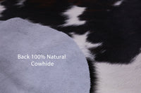 Thumbnail for Tricolor Natural Cowhide Rug - Medium 5'10