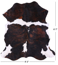 Thumbnail for Brindle Natural Cowhide Rug - Large 6'7