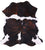 Dark Brindle Natural Cowhide Rug - Large 6'7"H x 6'2"W