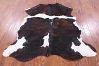 Thumbnail for Brindle Natural Cowhide Rug - Large 6'7