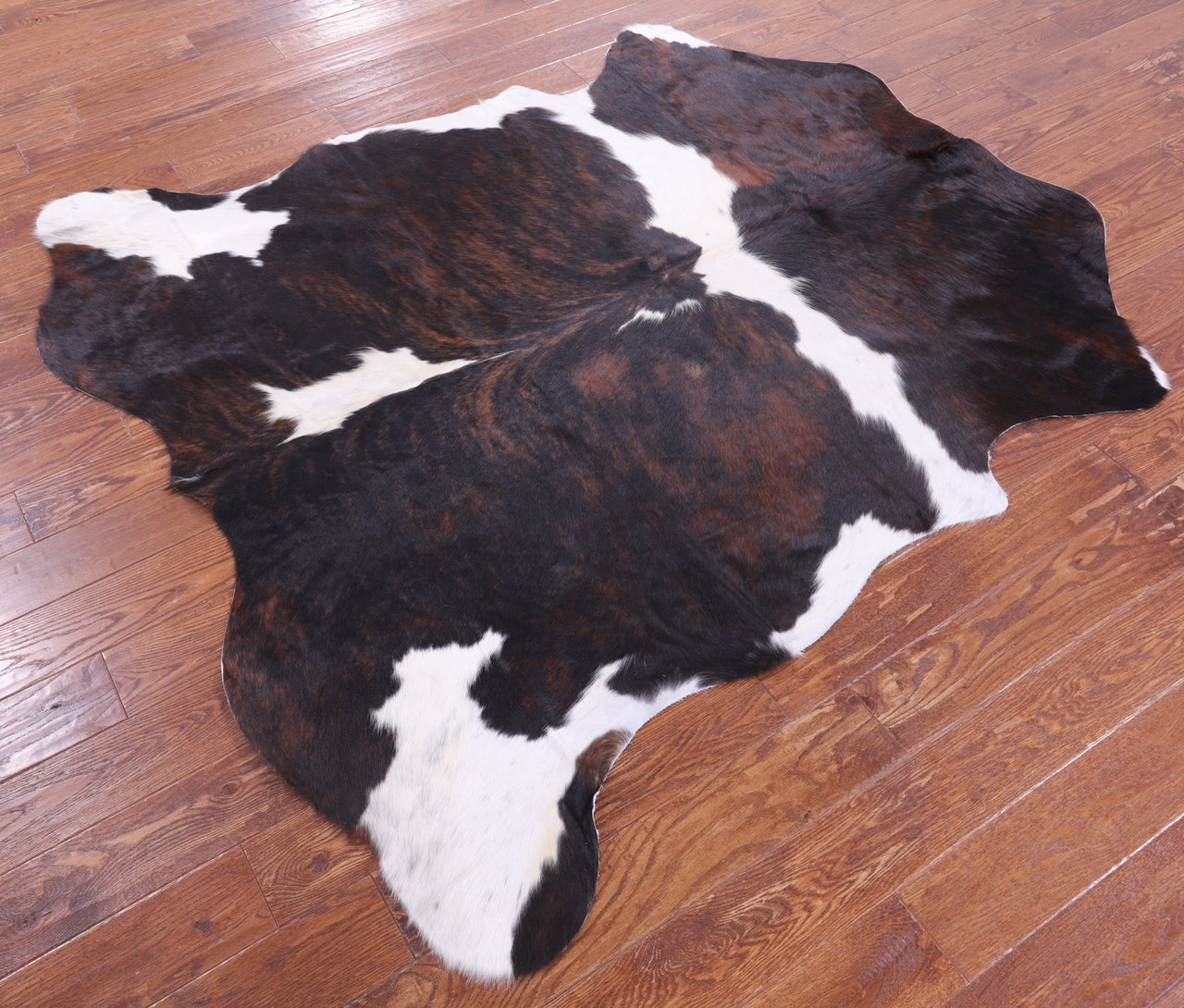 Brindle Natural Cowhide Rug - Large 6'7"H x 6'2"W