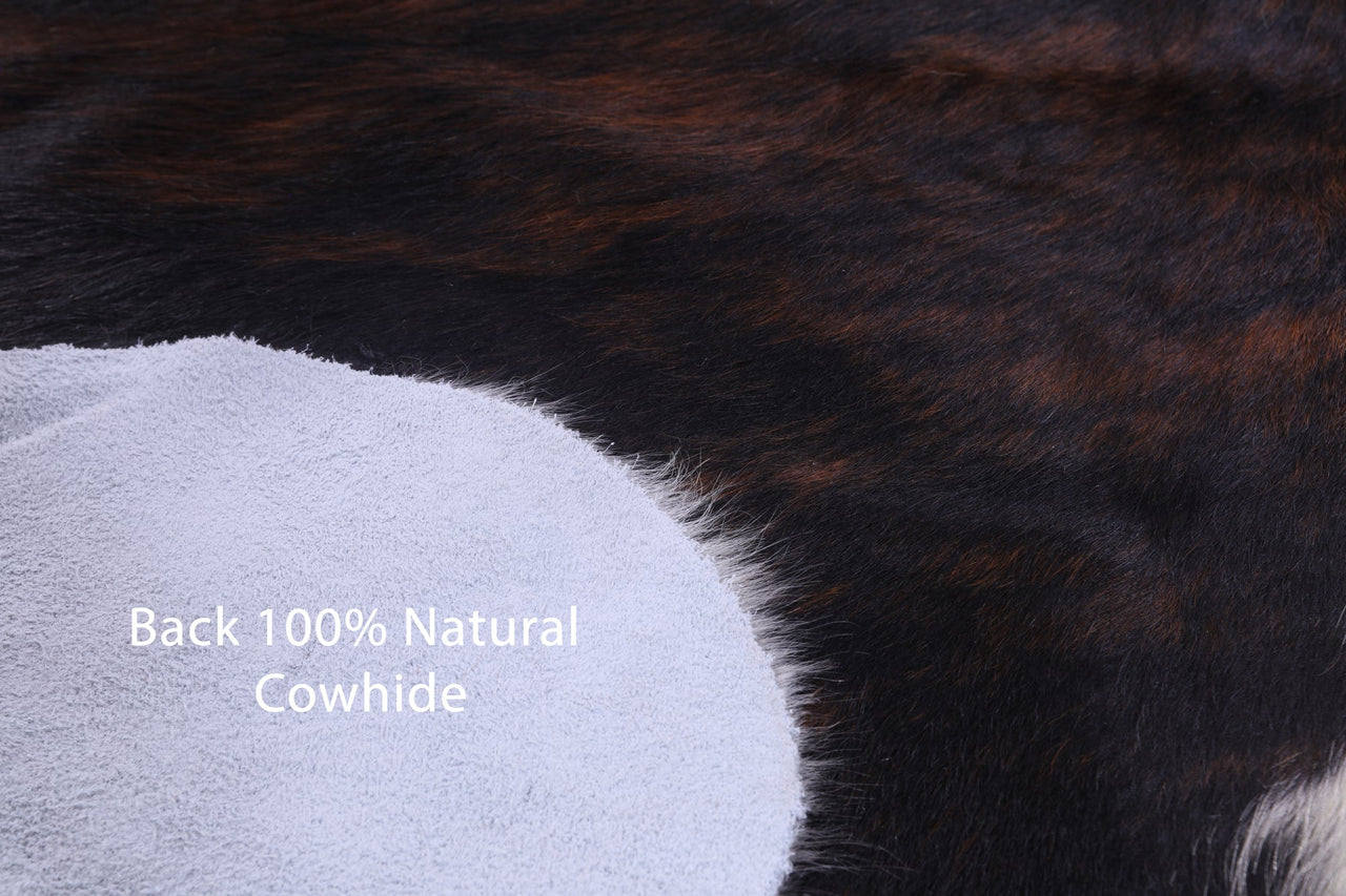 Brindle Natural Cowhide Rug - Large 6'7"H x 6'2"W