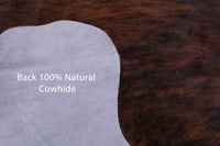 Thumbnail for Brindle Brown Natural Cowhide Rug - Medium 6'7