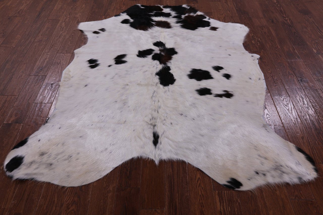 Black & White Natural Cowhide Rug - Medium 6'9"H x 5'9"W