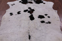 Thumbnail for Black & White Natural Cowhide Rug - Medium 6'9