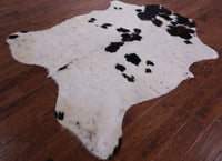 Thumbnail for Black & White Natural Cowhide Rug - Medium 6'9