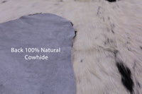 Thumbnail for Black & White Natural Cowhide Rug - Medium 6'9