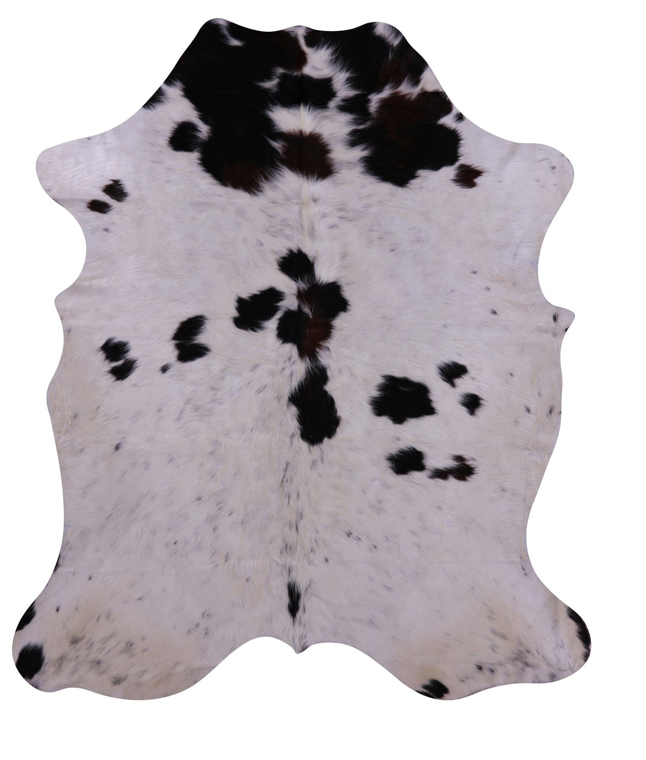 Black & White Natural Cowhide Rug - Medium 6'9"H x 5'9"W