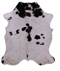 Thumbnail for Black & White Natural Cowhide Rug - Medium 6'9