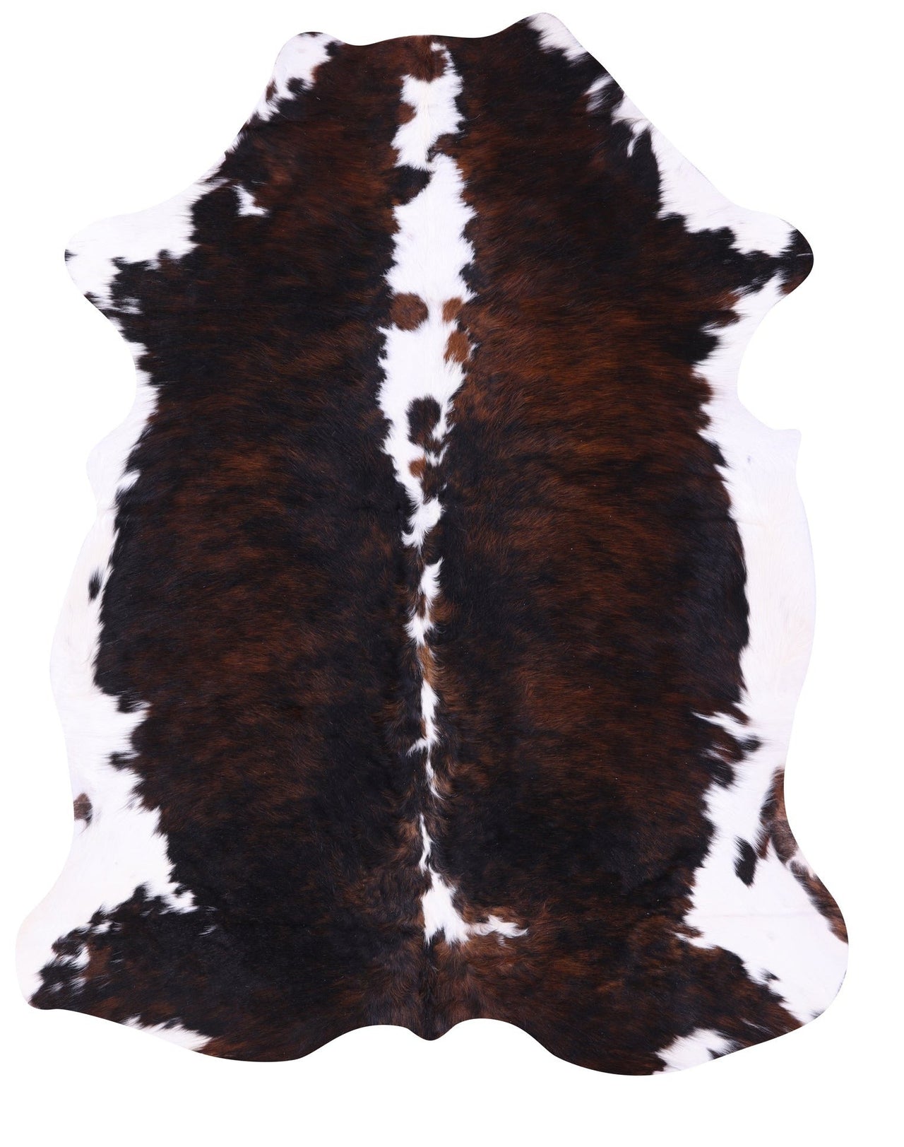 Brindle Natural Cowhide Rug - Medium 6'3"H x 5'0"W